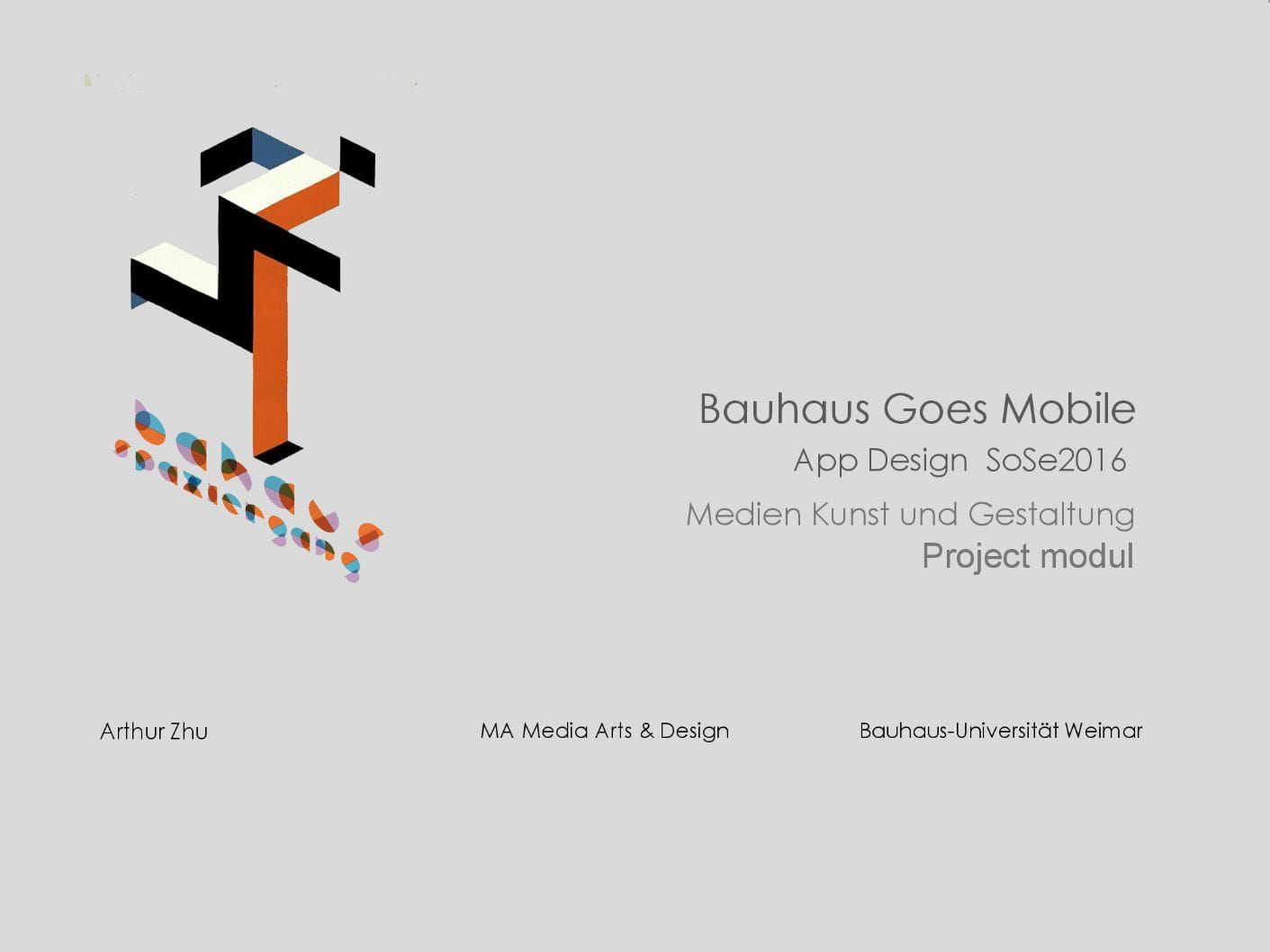 Bauhaus Walk — presentation slide 1